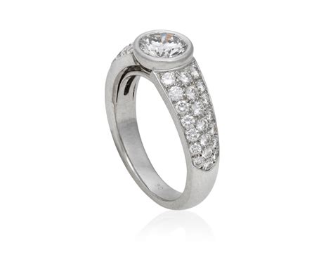 silver cartier ring|cartier bezel ring.